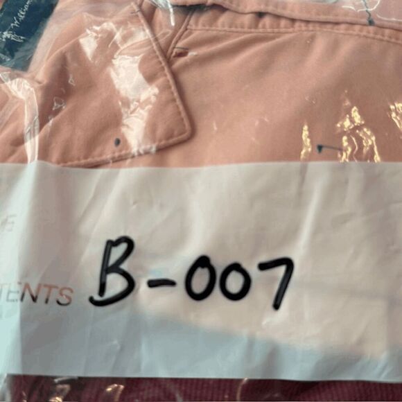 William Murray Men's Short Sleeve Golf Performance Polo Shirt Peach Size Small - Picture 6 of 6